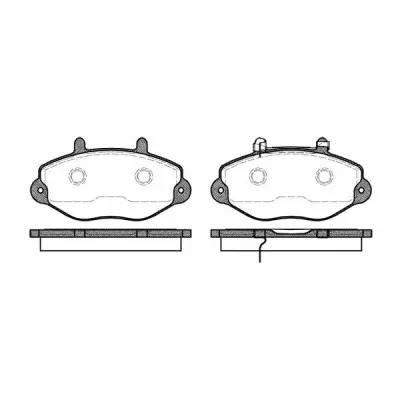 Set placute frana, frana disc REMSA 0392.02