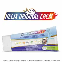 Helix Original - crema pentru masajul zonelor dureroase, cu extract de melc si alantoina helc30L