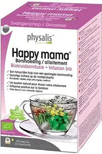 Happy Mama Ceai bio pentru mame care alăptează, 20 pliculețe, Physalis