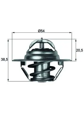 Termostat Lichid Racire (83 C) Potrivit Buick Skylark; Cadillac Seville, Seville Ii; Chevrolet Beretta, Camaro, Corsica, Corvette, Monte Carlo; Fiat 124, 1500, 1500-2300 1.0-5.7d 07.62-11.09
