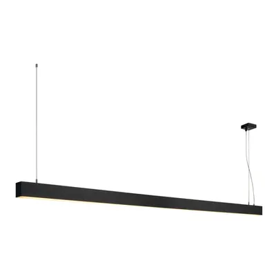 Lampa suspendata, lustra GLENOS pandantiv, pandantiv profesional negru, LED-uri, 3000K, negru, 2 m, 85W