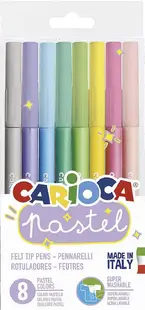 Set carioci Carioca Pastel - 8 culori