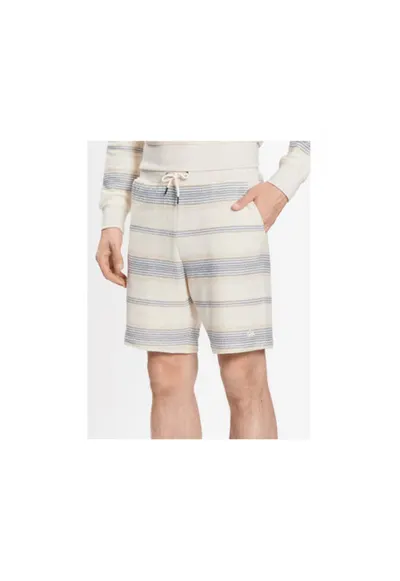 Pantaloni scurti barbati - 301882299 - Bumbac/Poliester - Bej - Bej