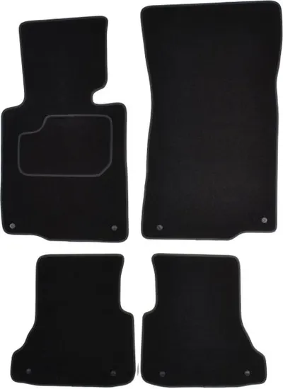 Covorase auto (set, velur, 4 bucati, culoare negru) BMW Seria 3 (E46) intre 2000-2007
