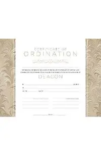 Deacon Ordination Flat Certificate (Pkg 6)