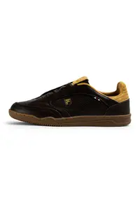 Pantofi sport low-cut din piele Slantshot - Negru/Maro