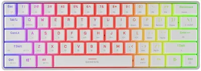 Tastatură mecanică Genesis - Thor 660 G2, wireless, Gateron Brown, albă