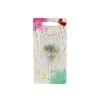 Lumânare aniversară pentru tort, Giftdesign, cifra 9, colecția Flower, 4.5 cm