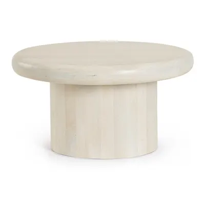 Măsuță de cafea crem rotundă din lemn de mango ø 75 cm Lopez – Bizzotto