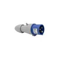 Stecher drept P17 - IP44 - 200/250 V~ - 16 A - 2P+E