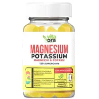 Jeleuri cu aroma de lime Magnesium Potassium, 120 bucati – Vita Ora