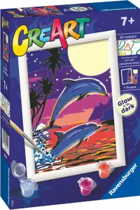 Set de pictură pe numere Ravensburger CreArt - Delfin