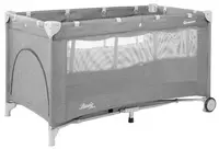 Pat pliabil cu 2 niveluri Caretero - Basic Plus, Light Grey