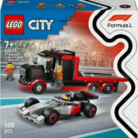 Constructor LEGO City - Camion F1 pentru expunere cu mașină de curse Audi F1 (60493)