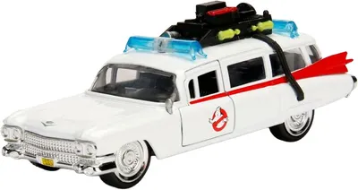 Cărucior metalic Jada Toys - Ghostbusters, ECTO-1, 1:32
