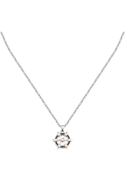 Colier SAHB17 - Argintiu - Negru - Rose gold