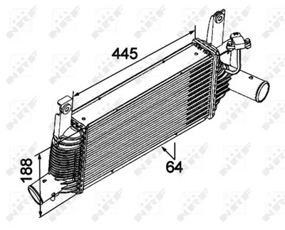 Intercooler NISSAN NP300, NP300 NAVARA, PATHFINDER III 2.5D dupa 2005