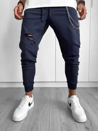 Pantaloni de trening bleumarin 12919 P25-5