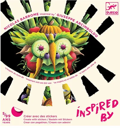 Set de desenat Djeco - Inspira-te din Giuseppe Arcimboldo