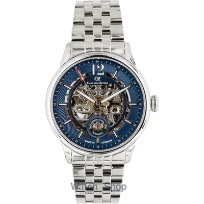 Ceas Carl von Zeyten Carl von Zeyten CVZ0080BLMS Schramberg Automatic Mens Watch 43mm 5ATM