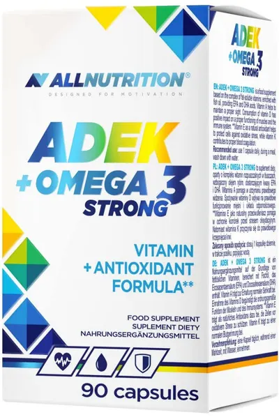ADEK + Omega 3 Strong, 90 capsule, AllNutrition