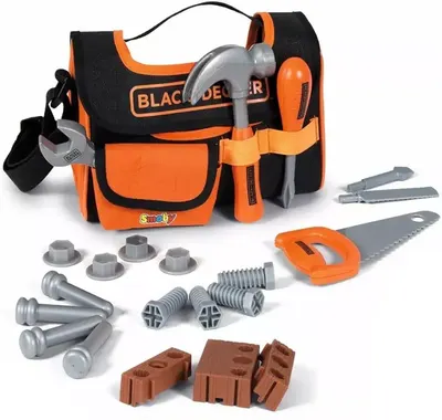 Set joc Smoby Black & Decker - Cutie de instrumente din pânză