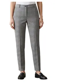 Pantaloni Chino cu imprimeu in carouri Prince