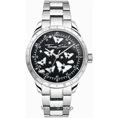 Ceas Thomas Sabo Thomas Sabo WA0432-201-203-34 Ladies Watch Butterflies silver colored 34mm 10ATM