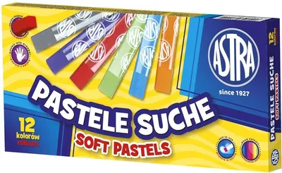 Pasteluri Astra - Pătrate, 12 culori