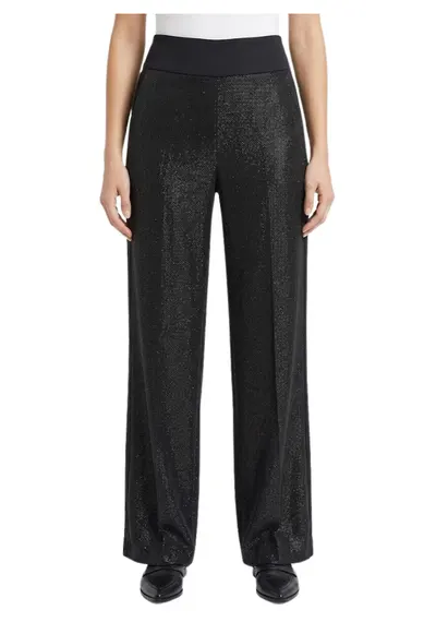 Pantaloni stralucitori cu croiala ampla Petra