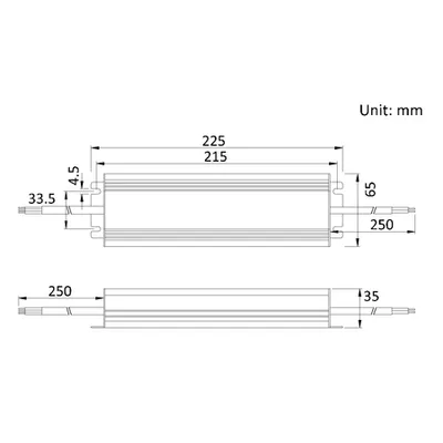 Sursa de alimentare pentru banda led- 200W 230AC/12VDC IP67 -garantie 7 ani