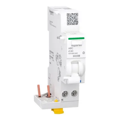 Acti9 AFDD, Bloc auxiliar detectie arc electric, 40A, pentru iC40 1P+N