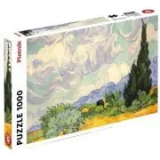 Puzzle 1000. Van Gogh. Campuri de grau cu chiparosi