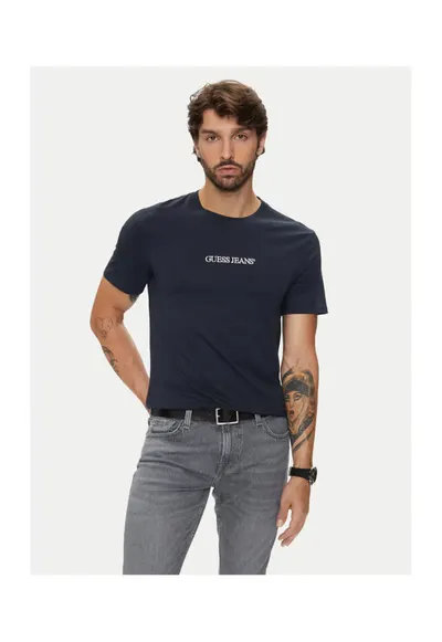 Tricou barbati - supradimensionat - bleumarin - bumbac