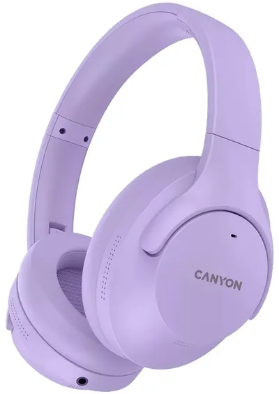 Căști wireless cu microfon Canyon - OnRiff 10, ANC, mov