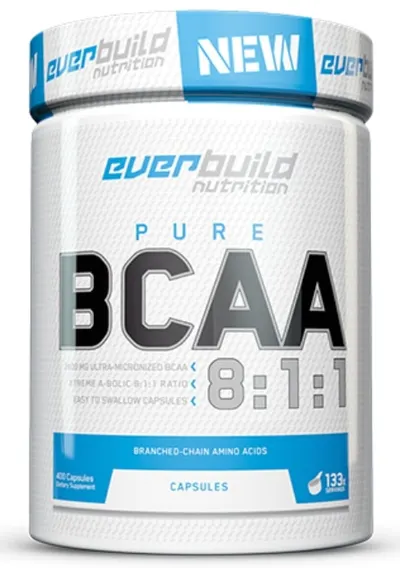 Pure BCAA 8:1:1, 400 capsule, Everbuild