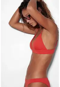 Slip cu model uni - Rosu