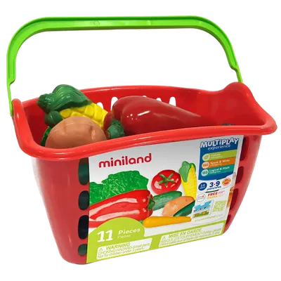 Cos cu legume 11 piese, Miniland Educational 30766