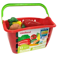Cos cu legume 11 piese, Miniland Educational 30766