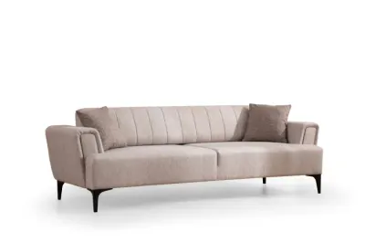 Canapea extensibila HAMLET, 3 locuri, bej, 230x95x77 cm