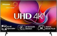 Televizor smart Hisense - 43A6Q, 43'', 4K Al Upscaler, UltraHD, DLED, HDR10+, DTS Virtual, 2x7W, negru