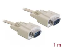 Cablu serial RS-232 D-sub 9 pini T - T 1m, Delock 82980