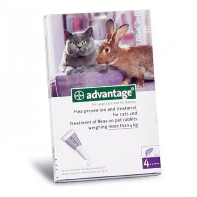 Advantage Pisica/Iepure 80 Peste 4 Kg 1 Pipeta