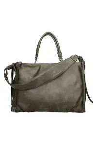 Geanta de piele ecologica Alaric Elite - Verde inchis