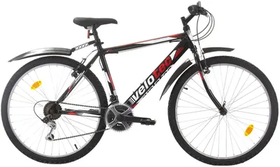 Bicicletă de munte cu viteze Velotec - Pro, 26", 480 mm, negru/roşu