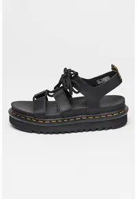 Sandale din piele Athena - Negru