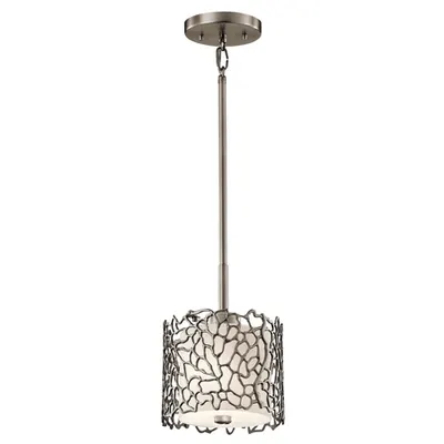 Lampa suspendata Silver Coral 1 Light Mini Pendant