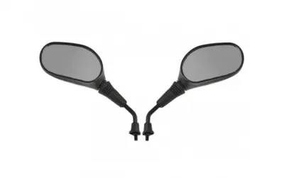 Set 2 oglinzi moto ovale, PowerForce, 8mm, filet dreapta