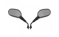 Set 2 oglinzi moto ovale, PowerForce, 8mm, filet dreapta