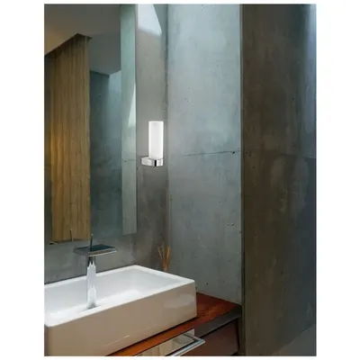 Corp de iluminat pentru baie POLO Alb Opal Sticla & Crom Aluminiu LED E14 1x5W Fara bec IP44